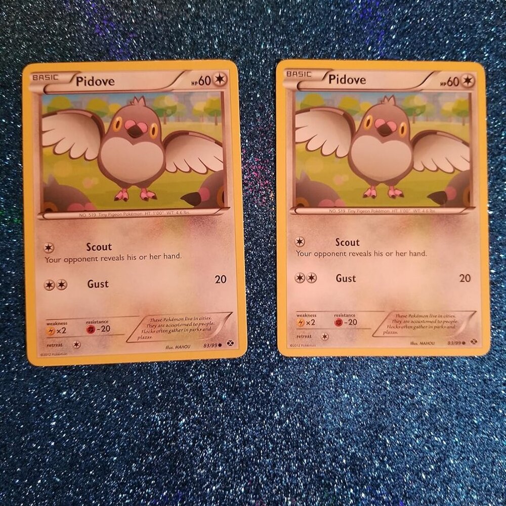 Pokemon® Card Lot 002 Cards PIDOVE Pokemon Black & White Next Destinies (83)